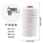 corde coton tressée 50mètres vert rose beige simple déco mariage fête nhà cửa