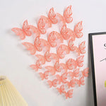 papillons décoratifs transparents artisanal adhésif jaune gris bleu vert rose violet doré rouge blanc