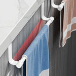 porte serviettes mural noir blanc moderne empilable rangement serviettes armoire chambre utilisation multiple plastique