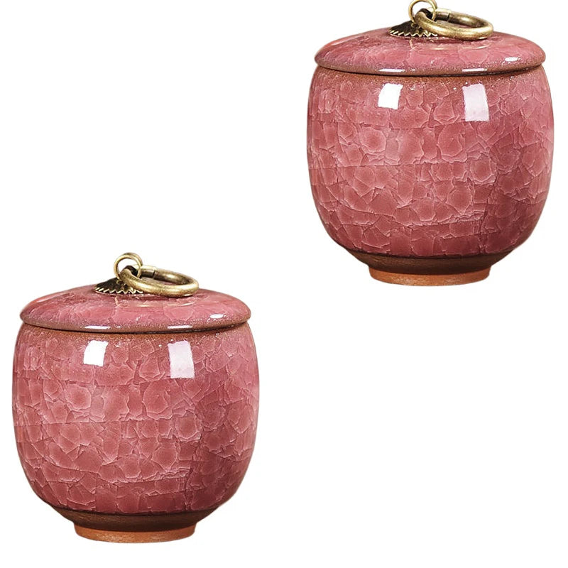 pots thé céramique texture craquelée anneau doré couvercle classique vert bleu rose marron clair