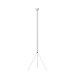 lampadaire moderne minimaliste trépied blanc abat jour sphérique led rouge jaune vert bleu noir