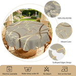nappe moderne abstraite gris doré table extérieure imperméable rectangle ronde branchée textures éléganteextérieur