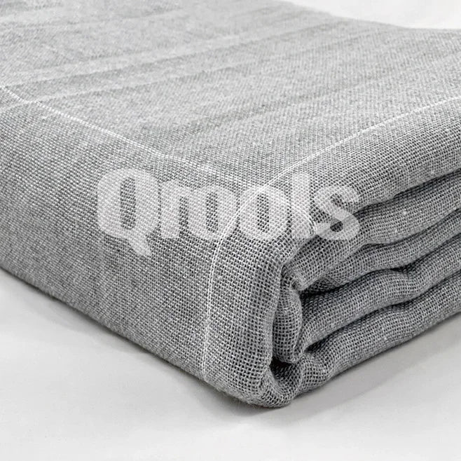 tissu gris clair rayures horizontales haute absorption résistant tissu filet tufting bricolage texturé coton