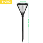 lampe solaire décorative triangle noir effet flamme moderne extérieure autoinstallation led ip65