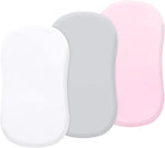 draps bébé fille blanc gris rose pâle unis modernes doux soyeux respirants lit catégorA
