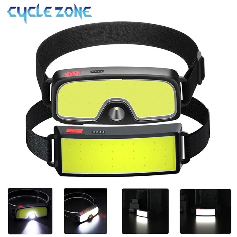 lampe frontale led rechargeable bandeau sportif utilitaire indicateur batterie