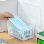 boîtes rangement transparentes modernes réutilisables pvc clips fermeture multifonctionnelles articles câbles organiser sans motif
