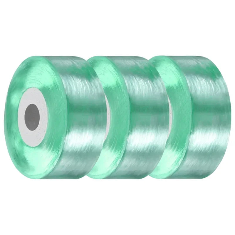 ruban adhésif transparent vert élastique souple auto adhésif support plantes jardin biodegradable