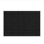 tapis protection induction silicone anti dérapant moderne motif géométrique noir 78x52cm