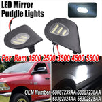 lampe led miroir voiture noir diodes clips câbles modernes dodge ram 1500 2500 3500