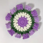 coussin crochet fleurs motifs colorés artisanal traditionnel opaques variété