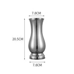 vase fleurs dorées métal argent or texture miroir brillante classique grande table unique ornement