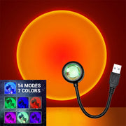 lampe d'ambiance led usb multicolore moderne décoration murale ambiance chaleureuse modes lumineux câble flexible