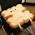 coussin mignon cartoon blanc beige orange doux chaise canapé moderne