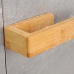 porte serviettes mural adhésif bois naturel moderne minimaliste sans perçage salle bain