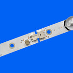 bande lumineuse led blanc points bleus interrupteur tactile moderne connecteurs électriques opacité