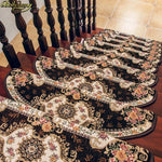 tapis d'escalier adhésif floral ovale salon classique multicolor usage intérieurextérieur