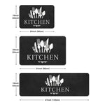 tapis cuisine moderne noir blanc couverts kitchen salle bain salon polyester feutre vinyle rectangle