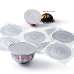 filtres rechargeables aluminium coniques nespresso vertuo plus 100pcs argentés modernes