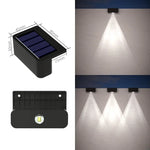 éclairage solaire mural moderne 80x45mm noir mat led rechargeableextérieur