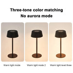 lampes table led rechargeables usb moderne noir blanc plissé sans ombre
