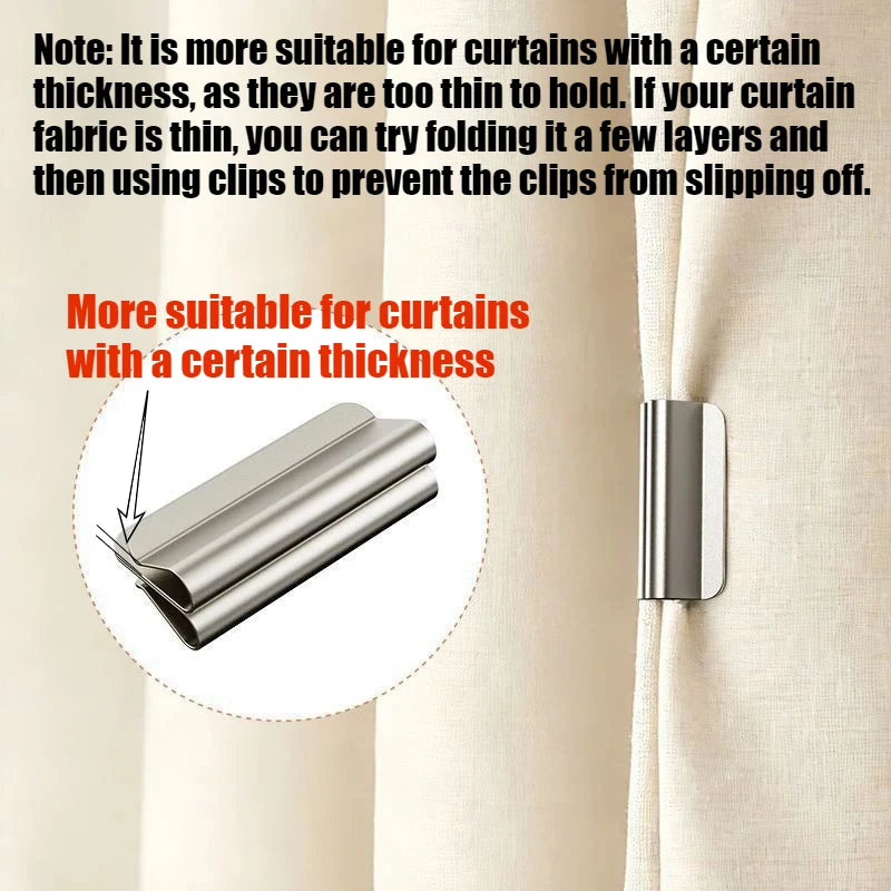 clips magnétiques rideaux fermés anti lumière moderne détachable sans perçage blackout métal