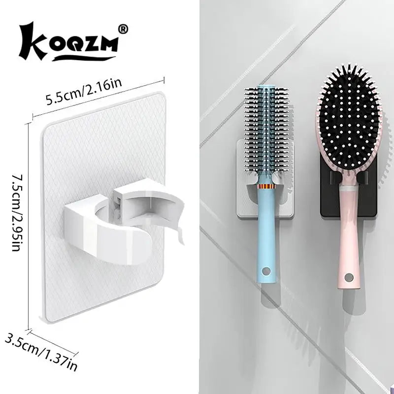 support mural porte brosses adhésif plastique moderne rose beige vert bleu blanc
