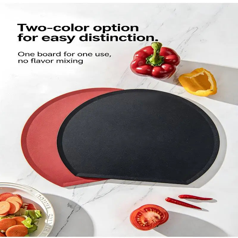 planches découpe rouge noire moderne adhésive couteau cuisine silicone flexible