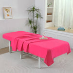nappe table massage noir tissu uni minimaliste professionnelle 60x185cm aspect lisse sans trous