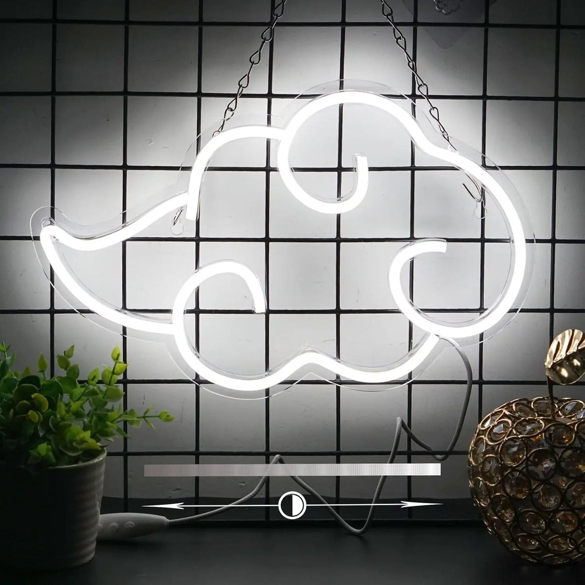 néon led nuage rouge blanc moderne lumineux usb power suspension anniversaire décoration chambre