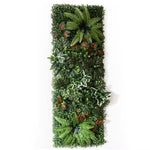 plantes artificielles feuilles vertes blanches bleues decoration murale exterieur naturelle accrochable