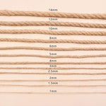 corde jute naturelle 1mm 14mm artisanale rustique décoration maison bricolage macramé fibrée marron clair
