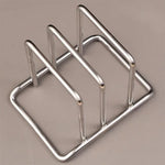 porte plaques acier inoxydable argenté moderne stable cuisine lisse brillant sans bpa résistant rouille