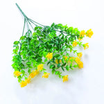 bouquet artificiel fleurs simples feuilles vertes moderne extérieur mariage anniversaire baby shower