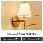 lampes murales classiques or abat jours blanc crème vintage élégant chambre coucher salle manger