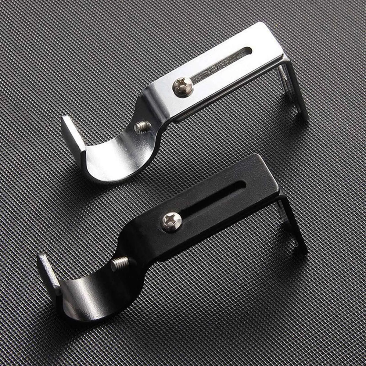 supports rideaux tringles fer argenté noir modernes fixation murale minimalistes decoration fenetre quincailleries