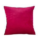 housse coussin carrée velours uni canapé salon décoration maison 45x45cm
