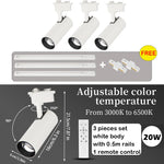 spots led dimmables télécommande moderne noir lisses opaques éclairage urgence certification rohs ccc