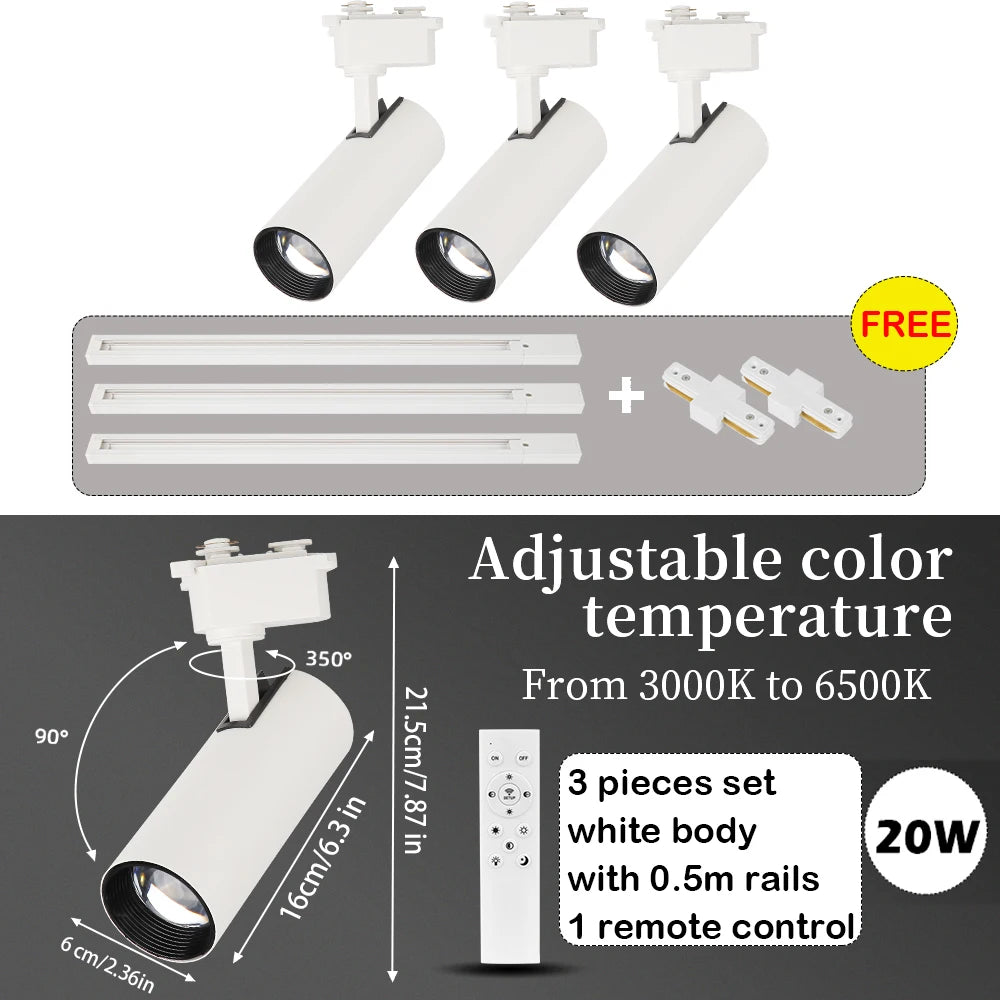 spots led dimmables télécommande moderne noir lisses opaques éclairage urgence certification rohs ccc