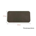 tapis couture caoutchouc 34x17cm noir rose bleu gris micro perforé moderne antidérapant