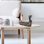 décor maison bateau viking résine bois sculpté détails dorés rétro nostalgie ornement diffusion parfum