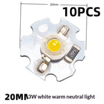 ampoules led 1w 3w 5v 12v blanc chaud circulaires modernes 16mm 20mm
