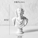 bustes sculptés resine blanc details fins antique figures grecques decor