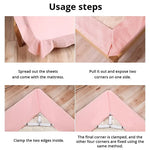 attaches lit clips support drap housse réglables poignées élastiques anti dérapantes noir polyester modernes