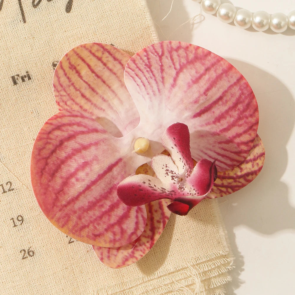 fleurs artificielles orchidées clips décoration mariage intérieur composition florale maison