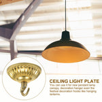 plaque suspension lampe dorée rayures horizontales classique fixations vis montée