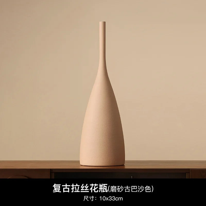 vases décoratifs céramique beige marron rouge minimaliste modernes scandinaves abstraits portaits bougies