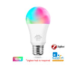 ampoules led intelligentes wifi zigbee e27 e14 gu10 rgbcw 2700 6500k blanc multicolore transparent