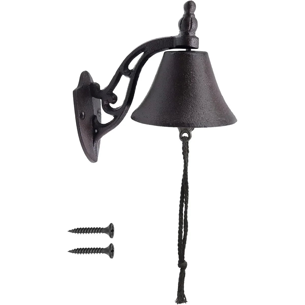 cloche métal noir classique vintage finement ciselée décoration muraleintérieur chambre