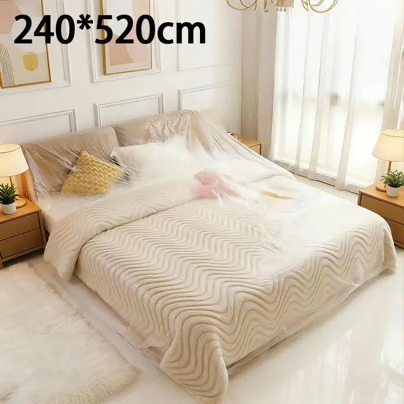 housse protection meuble transparente jetable imperméable grande taille simple fonctionnelle